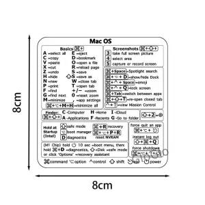 Windows Mac OS Chromebook 노트북 오 키보드 데칼용 방수 내구성 바로가기 키 스티커