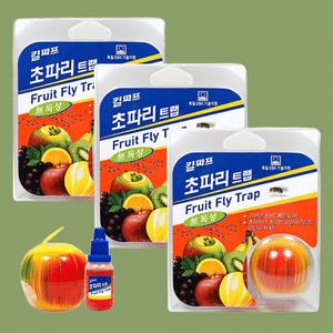 킬파프 플라이캐쳐 초파리트랩 15mlx3 초파리퇴치 ed01