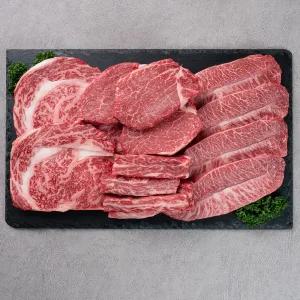 [한성가횡성한우]정품 횡성한우 투뿔등급 명작세트 11호 1.1kg 등심 갈비살 안심 특수부위 투뿔한우 한우선물세트 추석선한우 한우세트 한우구이