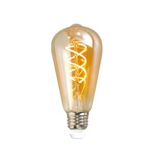 더쎈 LED 스파이럴 ST64 에디슨벌브전구 4W 골든글라스램프 E26 2200K
