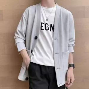 카디건 캐쥬얼 남성 가디건 브이넥 봄 남성봄가디건 데일리 봄가을 남자 브이넥 딥 가