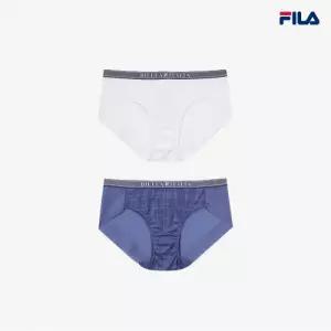 [휠라언더웨어] 체크JQ 데님밴드 여성 드로즈 2종 택 (FI4DRF2652F_2SKU)