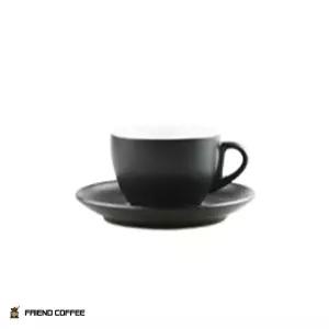 고품질 도자기찻잔 커피잔받침세트 커피잔 받침 200ml 찻잔세트 무광블랙 커피잔 커피잔세트 WFO1D9U