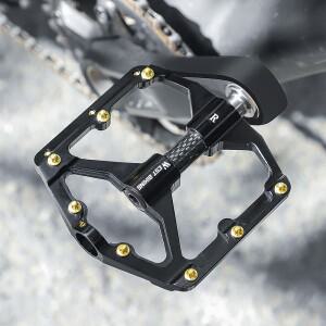 서쪽 자전거 3 베어링 자전거 페달 초경량 탄소 섬유 액슬 슬리브 알루미늄 MTB 도로 자전거 플랫 페달 사
