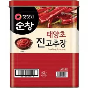 청정원 순창 태양초 진 고추장 14kg