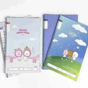 넓은칸 10개 디자인노트 초등노트 랜덤 1세트 초등슬림무제 메모노트 남