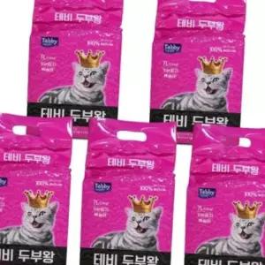 테비 두부왕 가는입자7L 복숭아X5개1박스