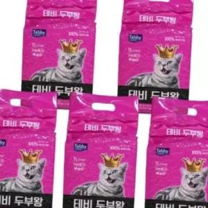 테비 두부왕 가는입자7L 복숭아X5개1박스
