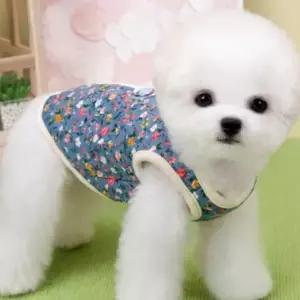 강아지 산책 방한 김장 기모 누빔 할머니 패딩 조끼 강아지옷 강아지패딩 강아지겨울옷