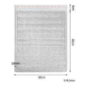 SSZ 접착식 은박 보냉봉투 30X40CM 50개 피크닉 일회용 아이스크림 아이스백