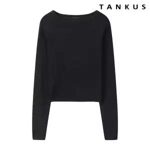 [탱커스]하트 라인 시스루 린넨 여성 니트 (TW1KP018L0)