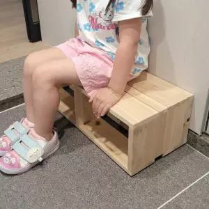 원목 현관정리대 나무의자 복도수납 목재 고급신발장 원형 밴치 미니 벤취 벤치
