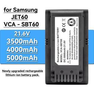 삼성 jet60 VCA-SBTA60  청소기 액세서리 용 로 업그레이드 된 21.6V 5000mAh 충전식 리튬 이온 배터리 팩