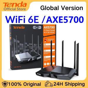 TENDA AXE5700 WI-FI 6E 라우터 RX27 PRO TRI-BAND 기가비트 메쉬 무선 와이드 커버리지  6GHZ 대역 200장