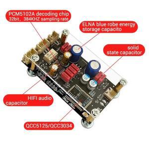 ZK-QCC QCC5125 QCC3034 블루투스 5.1 무손실 디코더 보드 APTX LDAC 오디오 애호가