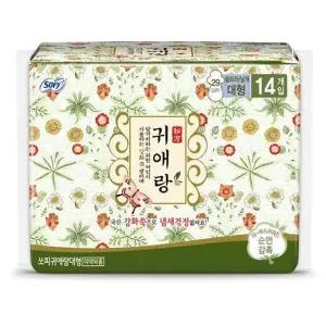 [엄지척]쏘피 679KQG73 귀애랑 생리대 대형 14입x4개