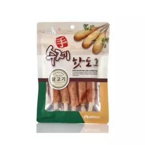 강아지 닭고기 수제 핫도그 간식 100g 3개 애견보양식 원기회복 치킨간식 펫푸드