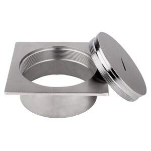 배수구 스테인레스 수챗구멍 Square 청소 Stainless 덮개 A 바닥 DN50