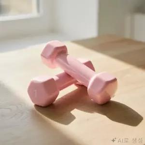 라포픽1 홈트 아령 1KG 코랄핑크 2P 초보운동