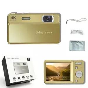 4K HD 디지털 카메라 1080P 64MP CCD 사진 및 비디오 녹화 기능 2.8인치 LED 플래시 16배 줌 브이로그 생일