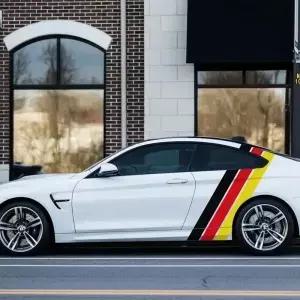 자동차 사이드 스트라이프 스티커 비닐 랩 레이싱 그래픽 데칼 BMW 기아 혼다 도요타 튜닝 DIY 액세서리