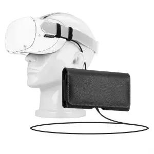 Geekria VR 외장 배터리 홀더 팩 벨트 클립 Meta Quest 2 Pro Pico Neo 3 Extend 헤드셋과 호환 블랙