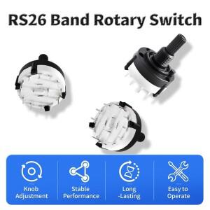 20PCS RS16 선택 가능한 밴드 로터리 채널 스위치 싱글 데크 1P12T 2P6T 3P4T 4P3T