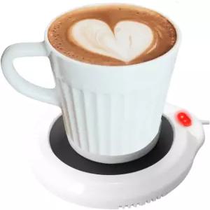 Evelots 전기 데스크 컵 워머 - 캔들 웜 플레이트 커피 머그 히터 뜨거운 차 핫초코 수프 향초에도 적합