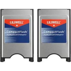 LILIWELL CF to PCMCIA Ata 어댑터 PC 카드 2개 세트