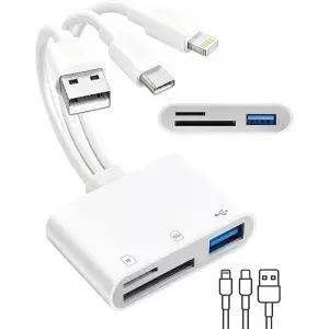 3-in-1 라이트닝 및 USB C용 3.0 메모리 SD 카드 리더 Micro OTG Trail Camera 뷰어 기기/Type C