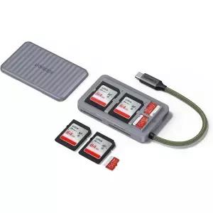 UGREEN USB C SD 카드 리더기 및 홀더 17 Samsung Galaxy 등과 호환되는 SD/마이크로 4개 수납 케이스