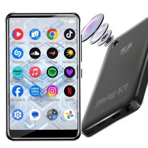 안드로이드 MP3/MP4 플레이어 4인치 화면 WiFi 4GB 램 8코어 BT5.0 무손실 음악 1080P 비디오 13MP 카메라