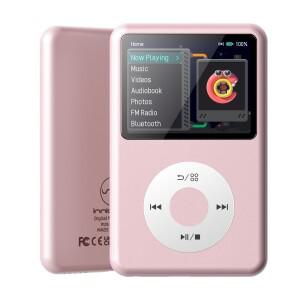 128GB INNIOASIS 휴대용 MP3 블루투스 음악 플레이어(비디오, 라디오, 아이팟 클래식 터치 기능이 있는