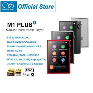 SHANLING M1 PLUS 고해상도 HIFI 휴대용 음악 MP3 플레이어 ES9069Q DAC 듀얼 SGM8262 DSD512 블루투스 5.2
