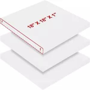 고밀도 실내용 폼 1 X 18 3PCS 소파 쿠션 교체 - 45D 밀도 70 ILD 견고 의자용 사각 패딩 절단