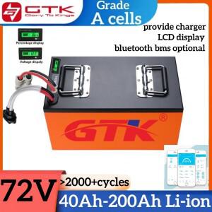 GTK 72V 5000W 배터리 40Ah 리튬 이온 3KW 스케이트 보드 관광 자동차
