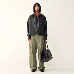 [STUDIO TOMBOY](대구신세계)[MEN] 신세틱 레더 집업 점퍼 91M6361831 BLACK