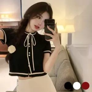 넥리본 반크롭 니트 여성 봄가디건 여자 롱가디건 라운드 루즈핏 가을 원피스 남자
