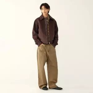 [STUDIO TOMBOY](대구신세계)[MEN] 신세틱 스웨이드 집업 점퍼 91M6361832 DARK BROWN