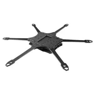 RC소품  GX-V6 10인치 550mm 6축 탄소섬유 광섬유 장거리 FPV 무인 항공기 드론용 랙