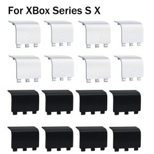 Xbox 시리즈 S X 무선 컨트롤러 용 10pcs 플라스틱 배터리 쉘 뚜껑 백 케이스 교체 하우징 도어 커버