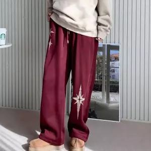 스트링 겨울 2way 와이드핏 홈웨어 여자 안감 기모 조거팬츠 트레이닝바지