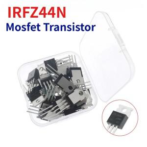 5/10/25PCS IRFZ44N Mosfet 트랜지스터 키트 고성능 전력 49A 55V 효과 TO220 캡슐화