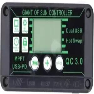 100A 80A 60A 30A 10A 태양광 충전 MPPT 컨트롤러와 호환되며 듀얼 USB 포트 및 자동 표시 기능이 있는