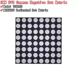 MAX7219 8x8 도트 매트릭스 LED 디스플레이 모듈 Arduino DIY 키트용 3MM 1088AS 음극 디지털 튜브