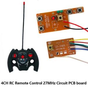 857 27MHz 회로 4CH RC 원격 제어PCB 송신기 및 보드 안테나 라디오 시스템 자동차 액세서리