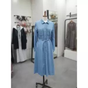 [써스데이아일랜드]인디고 데님 풀오픈 원피스 T256MOP321W_CA