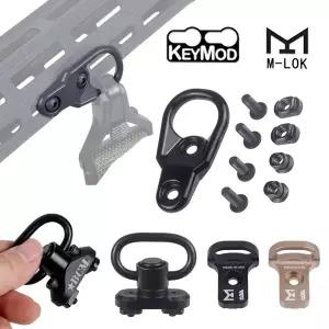 전술 MLOK 슬링 회전 RSA GBB 슬링 마운트 어댑터 CQD 어깨 스트랩 M-LOK KeyMod 시스템 사냥 액세서리 AR1