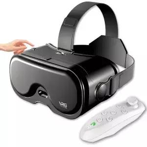 컨트롤러가 포함된 VR 헤드셋 조절 가능한 3D 안경 호환 5~7인치 블루라이트 차단 눈 보호 HD 렌즈 모바일
