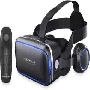 및 Android 휴대폰용 VR 헤드셋 TV용 3D 안경 영화 비디오 게임용 리모컨이 포함된 호환 4.7-6인치